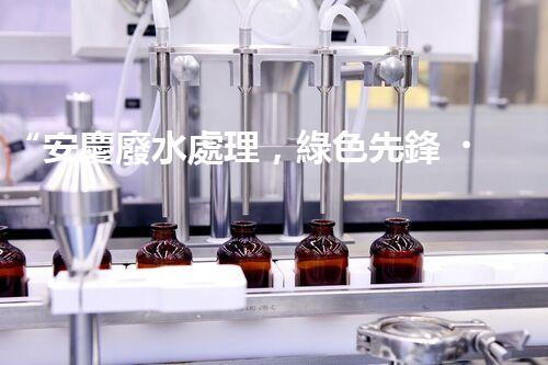 “安慶廢水處理，綠色先鋒，環(huán)保典范！”